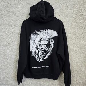 Darc Sport Hoodie Mens Large Black Rather Die Standing Wolves Forever Spartan L